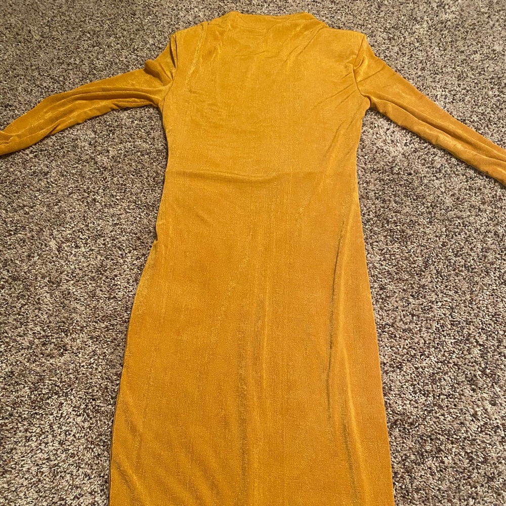 Mustard colored dress